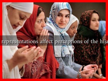 How do media representations affect perceptions of the hijab in feminism?
