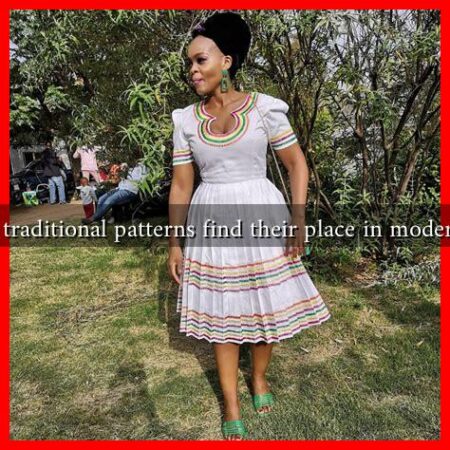 How do traditional patterns find their place in modern attire?
