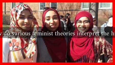 How do various feminist theories interpret the hijab?