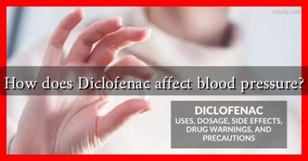 How does Diclofenac affect blood pressure?