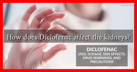 How does Diclofenac affect the kidneys?