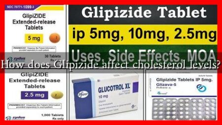 How does Glipizide affect cholesterol levels?
