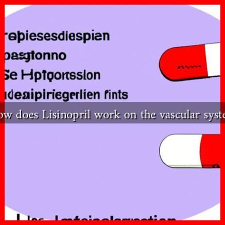 How does Lisinopril work on the vascular system
