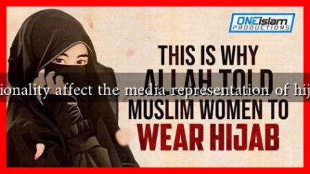 How does intersectionality affect the media representation of hijab-wearing women