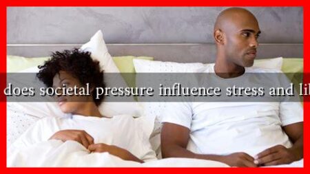 How does societal pressure influence stress and libido?