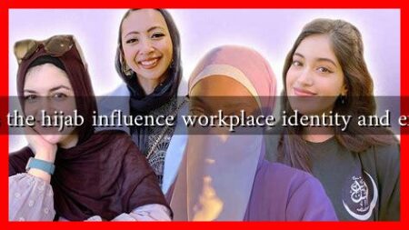 How does the hijab influence workplace identity and expression?