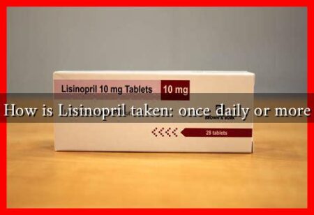 How is Lisinopril taken: once daily or more