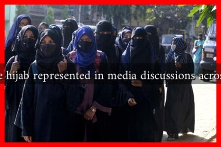 How is the hijab represented in media discussions across nations?