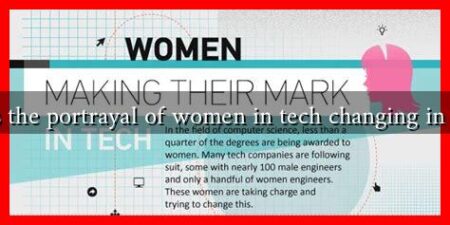 How is the portrayal of women in tech changing in media?