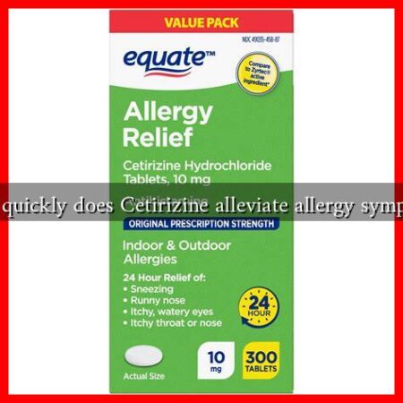 How quickly does Cetirizine alleviate allergy symptoms
