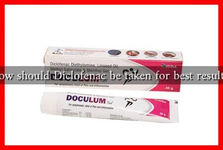 How should Diclofenac be taken for best results?