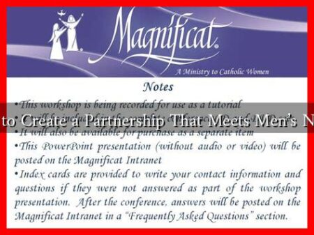 How to Create a Partnership That Meets Men’s Needs? How to Create a Partnership That Meets Men's Needs?