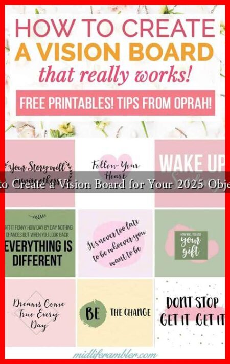 How to Create a Vision Board for Your 2025 Objectives