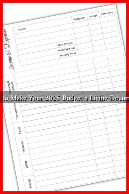 How to Make Your 2025 Budget a Living Document? How to Make Your 2025 Budget a Living Document?