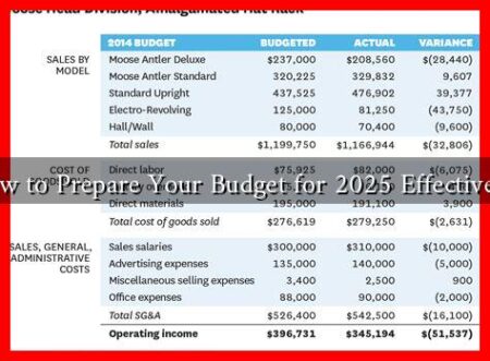 How to Prepare Your Budget for 2025 Effectively?