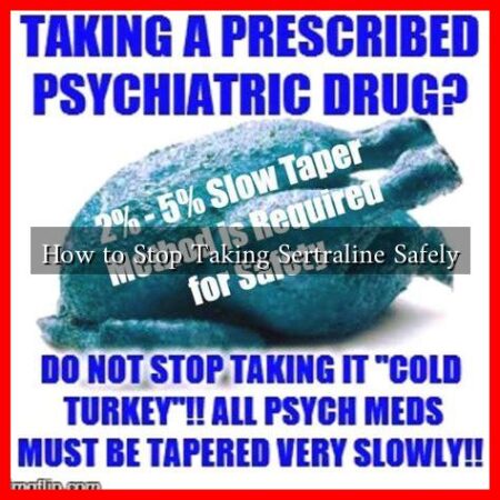 How to Stop Taking Sertraline Safely