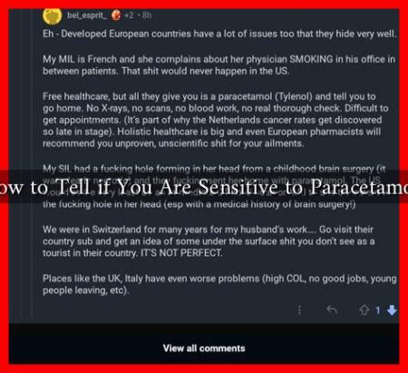 How to Tell if You Are Sensitive to Paracetamol? How to Tell if You Are Sensitive to Paracetamol?