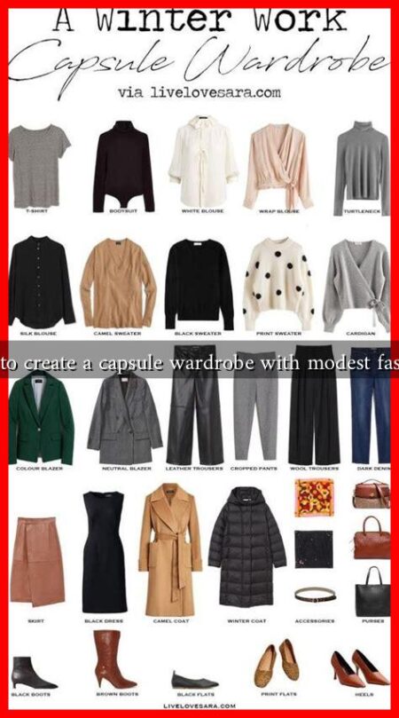 How to create a capsule wardrobe with modest fashion?