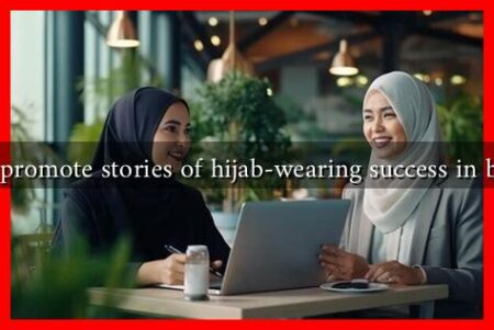 How to promote stories of hijab-wearing success in business?