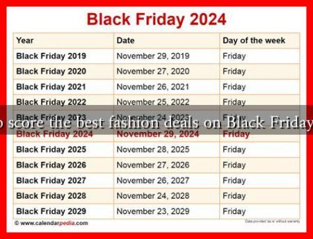 How to score the best fashion deals on Black Friday 2024?