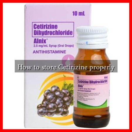 How to store Cetirizine properly