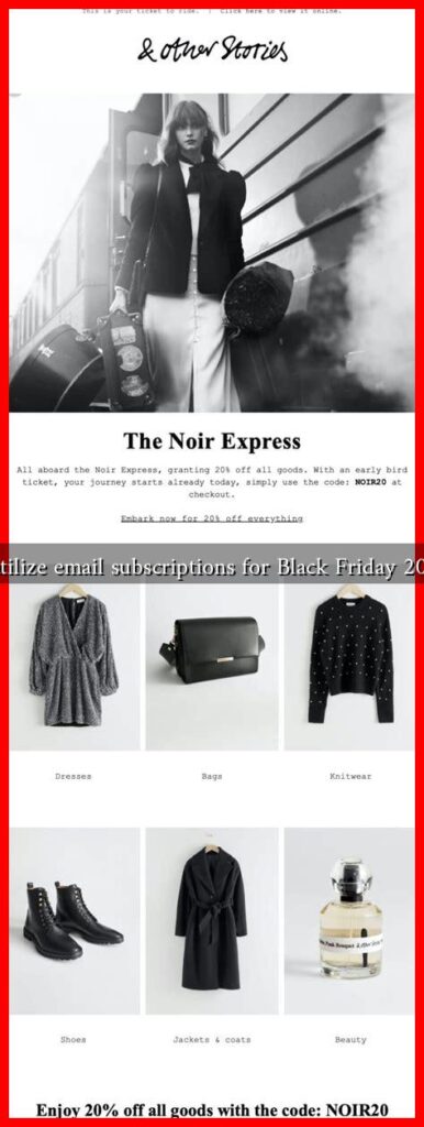 How to utilize email subscriptions for Black Friday 2024 deals?