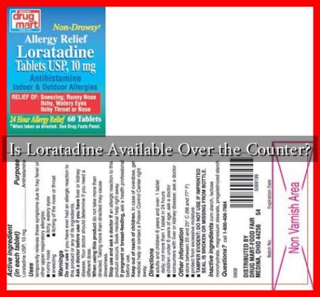 Is Loratadine Available Over the Counter? Is Loratadine Available Over the Counter?