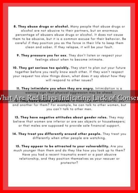 What Are Red Flags Indicating Lack of Consent