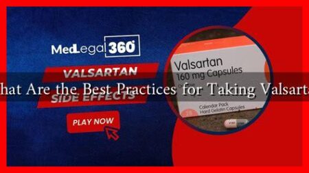 What Are the Best Practices for Taking Valsartan