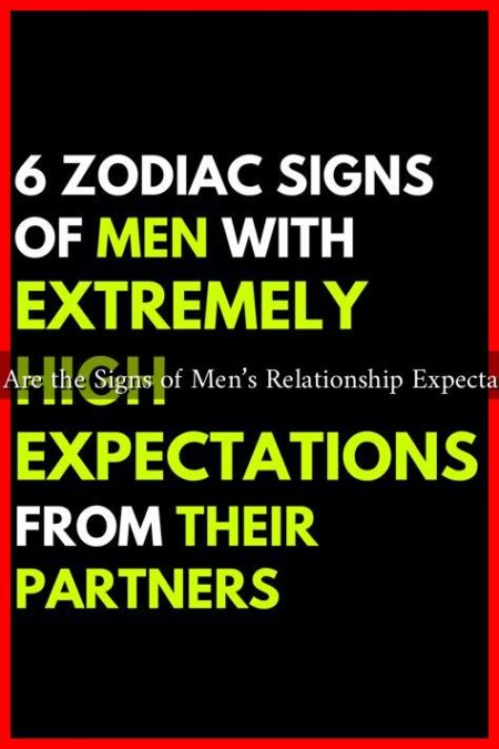 What Are the Signs of Men's Relationship Expectations?