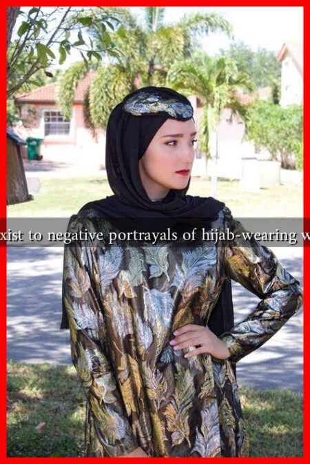 What alternatives exist to negative portrayals of hijab-wearing women in the media