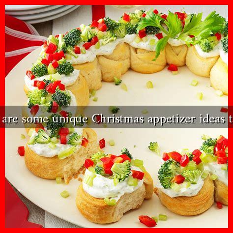 What are some unique Christmas appetizer ideas to try?