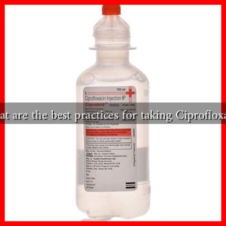 What are the best practices for taking Ciprofloxacin