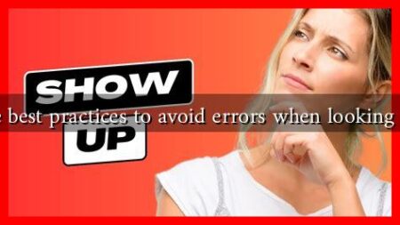What are the best practices to avoid errors when looking for a partner What are the best practices to avoid errors when looking for a partner