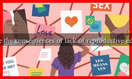 What are the consequences of lack of reproductive education?
