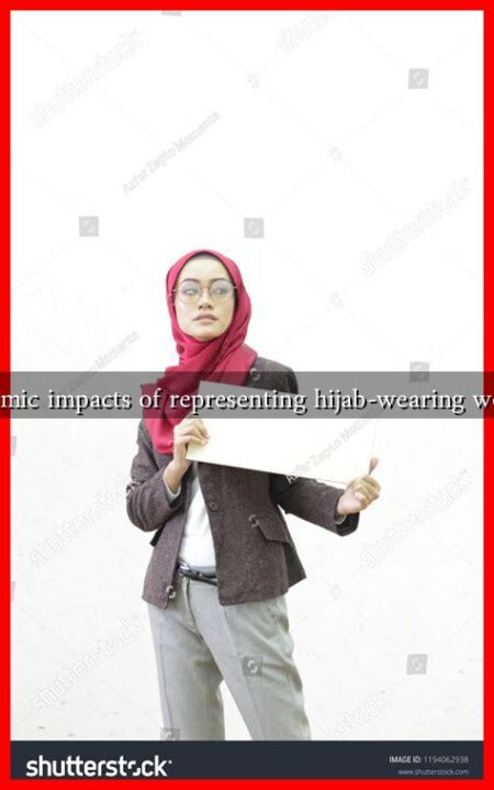 What are the economic impacts of representing hijab-wearing women in advertising