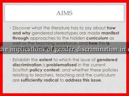 What are the implications of gender discrimination in education?