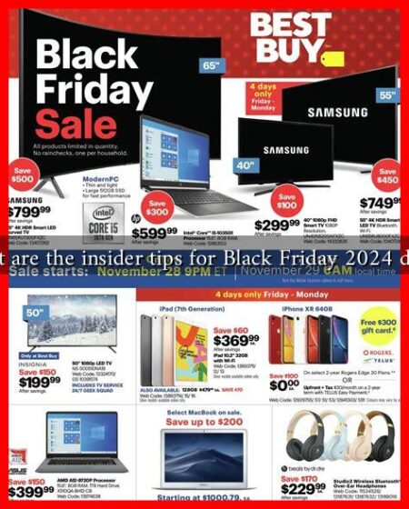 What are the insider tips for Black Friday 2024 deals?