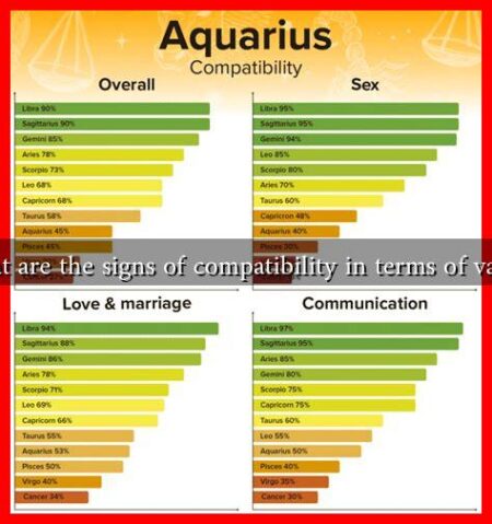 What are the signs of compatibility in terms of values
