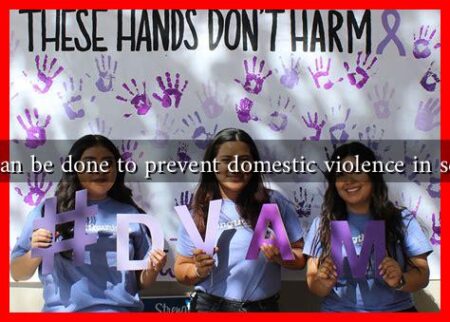 What can be done to prevent domestic violence in schools?