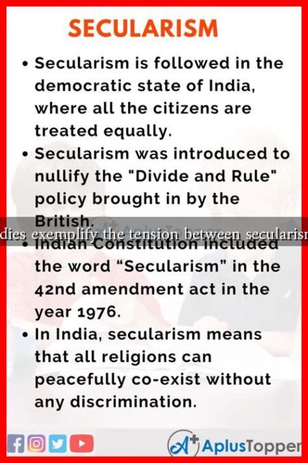 What case studies exemplify the tension between secularism and veiling?