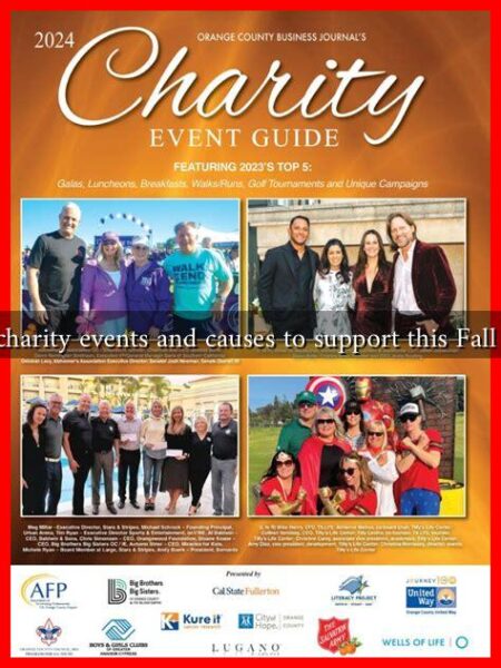 What charity events and causes to support this Fall 2024?