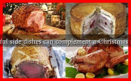 What delightful side dishes can complement a Christmas main course?