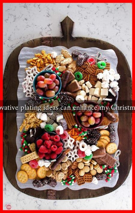 What innovative plating ideas can enhance my Christmas dinner?