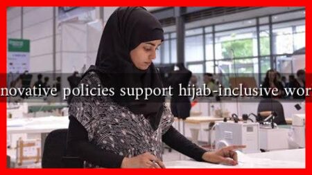What innovative policies support hijab-inclusive workplaces?