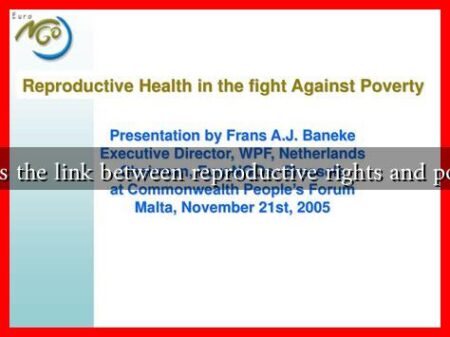 What is the link between reproductive rights and poverty?