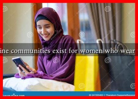 What online communities exist for women who wear the hijab?