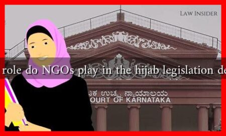 What role do NGOs play in the hijab legislation debate?
