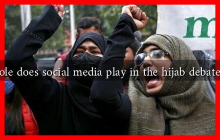 What role does social media play in the hijab debate today?