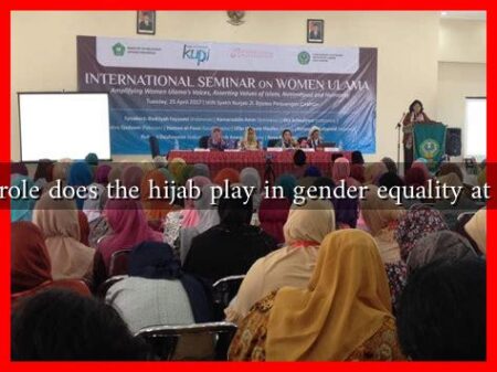 What role does the hijab play in gender equality at work?